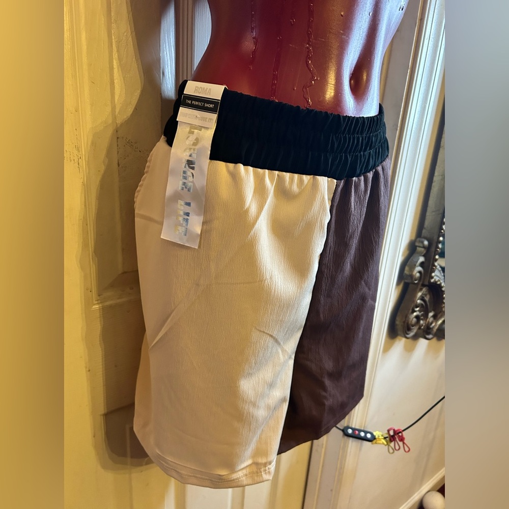 NWT ROMA CONCEPTS COLOR BLOCK PERFECT SHORT -ELASTIC WAIST  - WOMEN PLUS SIZE 2X